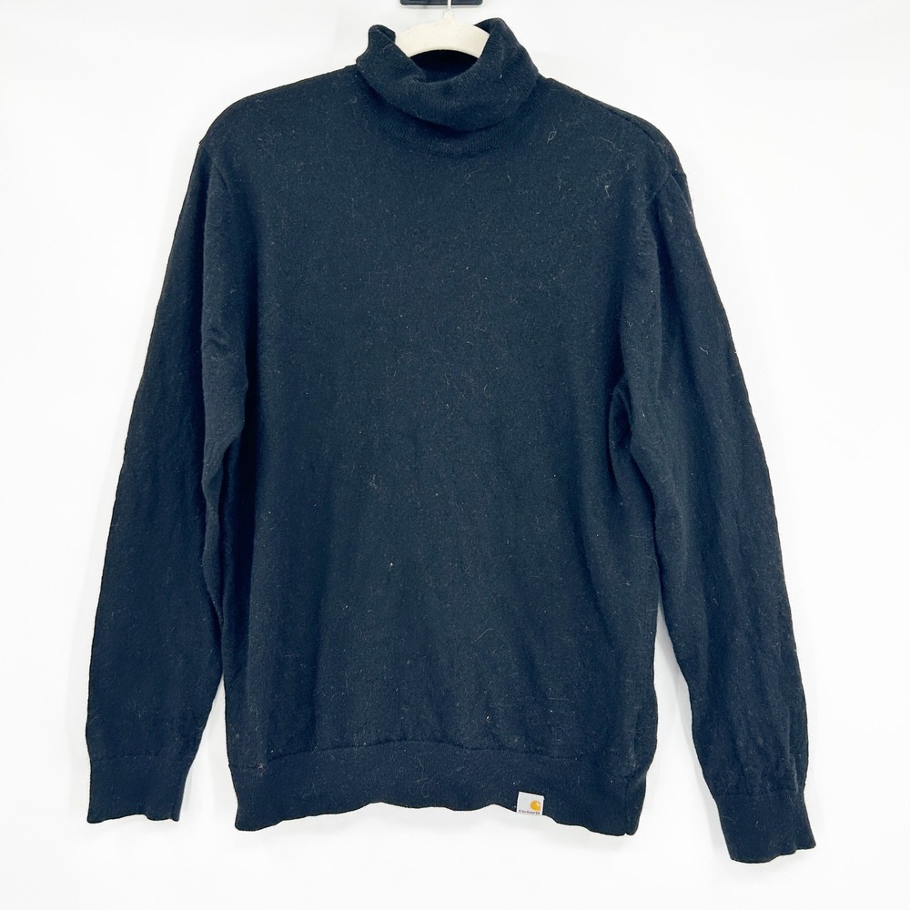 Carhartt WIP Mens Work In Progress Playoff Lambswool Blend Turtleneck Sweater M